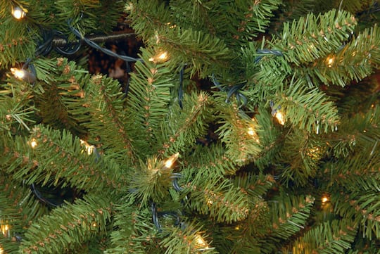 9 ft. Pre-Lit Kingswood™ Fir Pencil Artificial Christmas Tree, Clear Lights